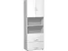 kantoor-combikast HxBxD 2160x800x420mm 2hangmappenframes wit