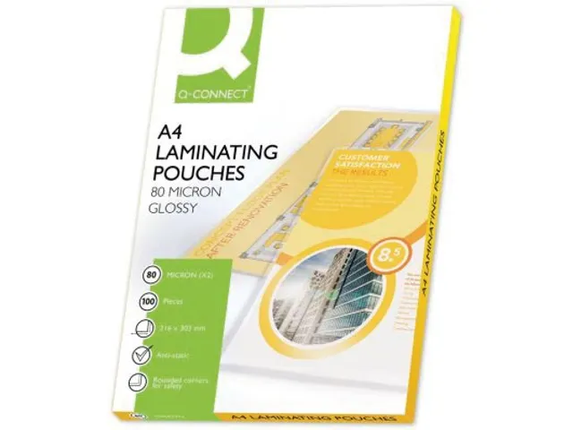 Lamineerhoes A4 Glanzend 216x303mm 2x80 Micron Doos 100 stuks