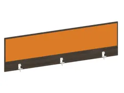 baliepaneel bureau aanbouw achter NV bruin hickory BN3005-geel 1600mm