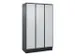 locker voor scheiding van kleding,HxBxD 1950x1200x500mm,3vak