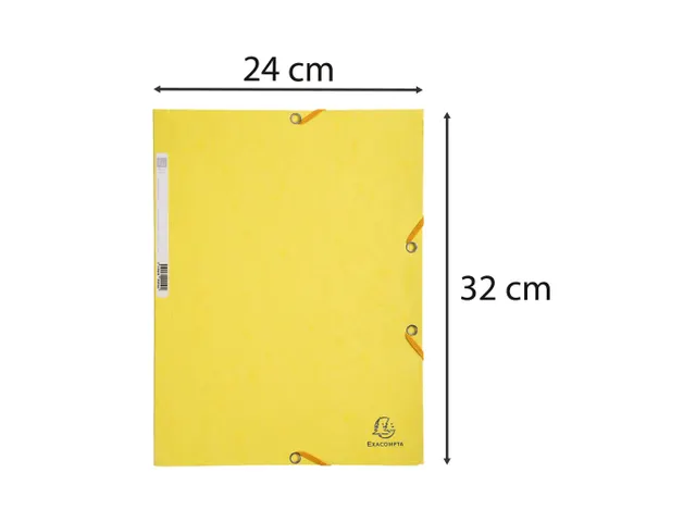 Elastomap glanskarto n 400 3 klep geel