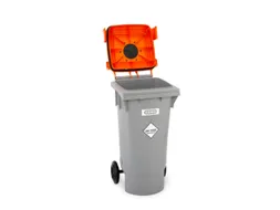 Verzamelbak,V. Spuitbussen,Kunststof,Grijs/Oranje,120L