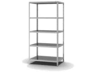 magazijnstelling,grondveld,HxBxD 2000x1000x600mm,vaklast 125kg - 2