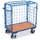 Etagewagen 500kg 1000x700mm H 1220 Mm 3 Wanden Draadgaas 1 Etage