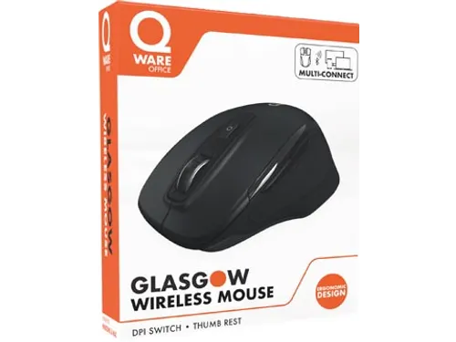 draadloze muis Glasgow, zwart