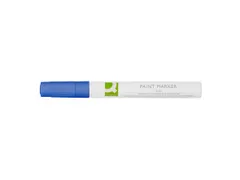 Marqueur peinture à base d'huile Q-CONNECT pointe ronde 2-3mm bleu