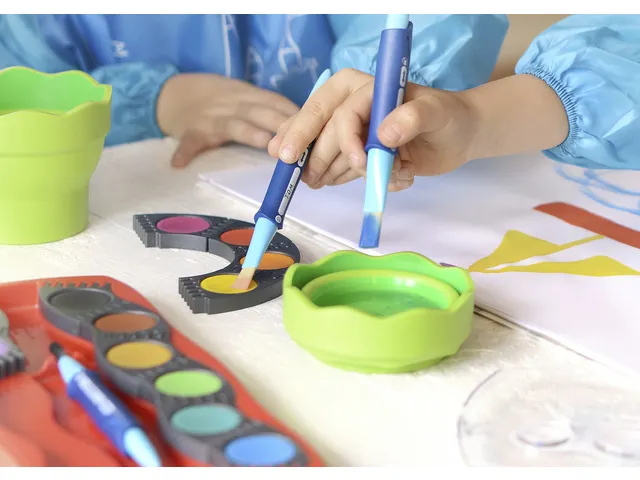 verfschort Faber-Castell blauw