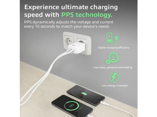 Oplader ACT 20w 2-poorts usb a+c wit