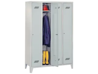 locker,RAL 7035,HxBxD 1850x1200x500mm,4vak,vak B 300mm,cil.-slot - 1