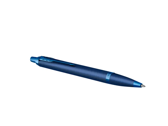 Balpen Parker IM Monochrome Blue Medium + blauwe inkt