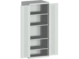 kast met geperforeerde platen,HxBxD 2000x800x525mm,4xStalen bodem