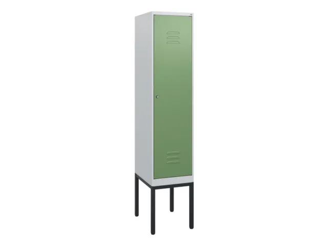locker,HxBxD 1950x400x500mm,1vak,vak B 400mm,cil.-slot,voetonderstel