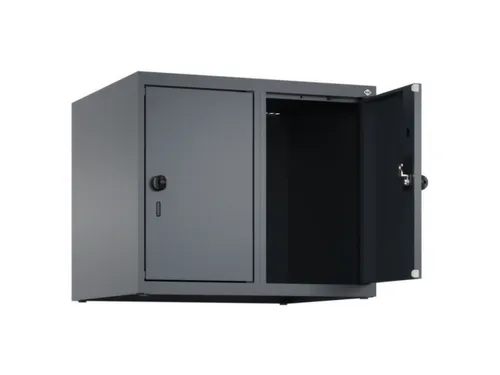opzetkast,v. locker,2vak.,vak B 300mm,HxBxD 500x600x500mm,draaigrendel