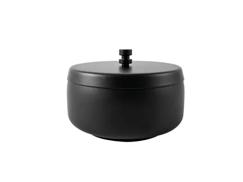 Asbak BRASQ tafelmodel 1 liter met deksel AT700 zwart
