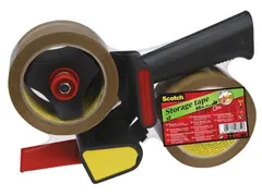 Afroller Tape H180 Set met 2 rollen 50mmx66m bruin tape