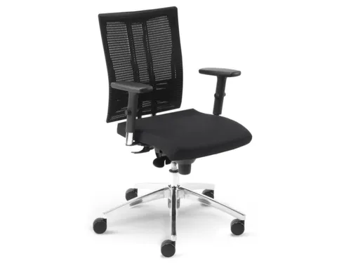 Nowy Styl Bureaustoel, rugleuning met netbekleding grijs