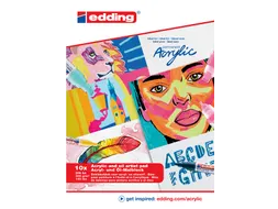 Olie en Acrylblok edding e-30010 A4 10 vel wit