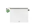 etui A4 Phat-Bag transparant taupe met ritssluiting