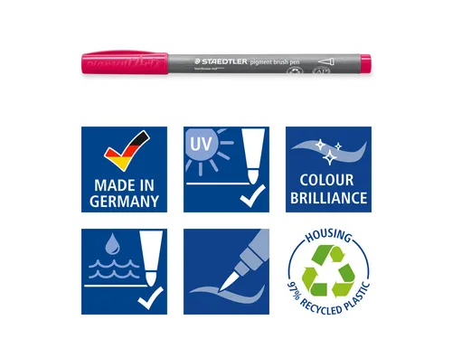 Brushpen Staedtler PigmentArts set à 36 kleuren