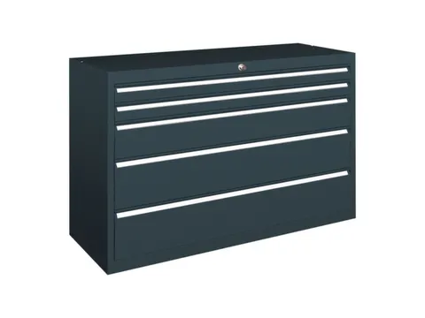 ladekast 800x1023x600mm 6laden cilinderslot RAL7035 front RAL5010