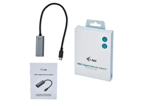 i-tec Metal USB-C Gigabit Ethernet Adapter, Bedraad, USB Type-C, Ether