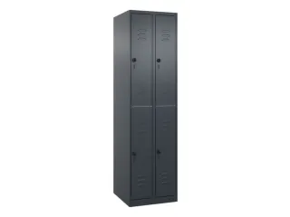 dubbeldekse locker,HxBxD 1850x500x500mm,2x2vak.,vak B 250mm - 1