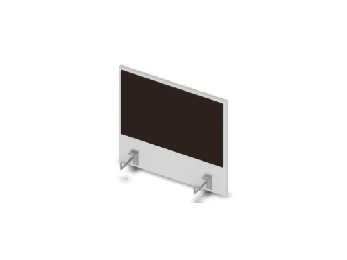 opzetpaneel v. bureau aanbouw aan de zijkant Bl-wit BN2036-bruin 600mm
