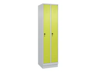 locker,HxBxD 1950x500x500mm,2vak,vak B 250mm,draaigrendel,sokkel - 1