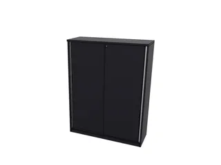 schuifdeurkast,HxBxD 1545x1200x445mm,CC-zwart - 1