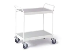 Tafelwagen Draagverm. 150kg Laadvl. Lxb 785x420mm 2 Etages Puurwit