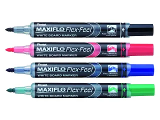 Viltstift Pentel MWL5SBF Maxiflo whiteboard rood 1-5mm - 3