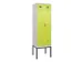 locker voor scheiding van kleding,HxBxD 2120x600x500mm,2vak