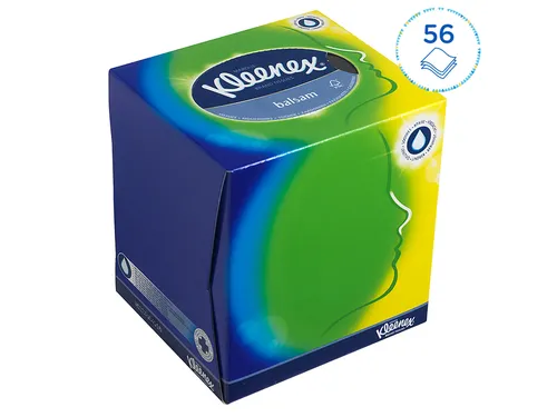 Facial tissues Kleenex kubus 3-laags 56stuks wit 8825