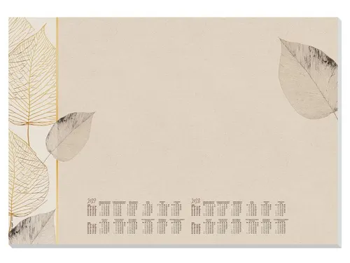 Designonderlegger Sigel Natural Leaves 27/28 59,5x41cm 30 vel 80 grams