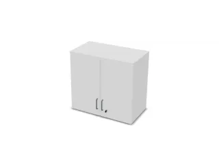 opzetkast v. kast met openslaande deuren Bl-wit 740x800x445mm - 1