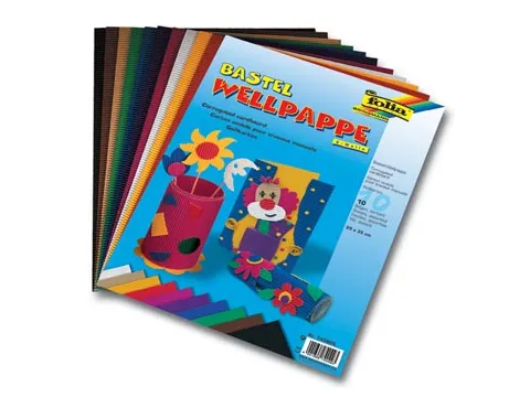 Golfkarton 50x70cm, Pak Met 10 Vellen, Assorti