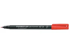 Viltstift Staedtler OHP Lumocolor 318 Fijn 0.6mm Rood