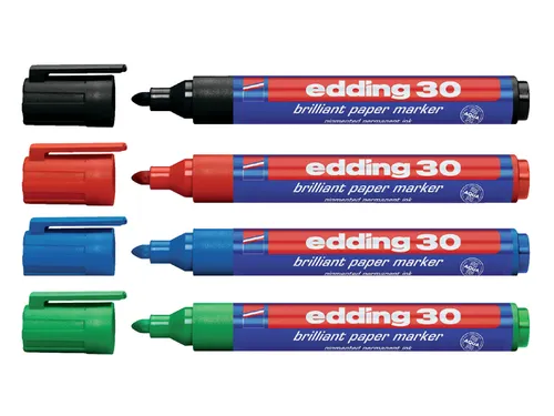Viltstift edding 30 brilliant rond 1.5-3mm zwart