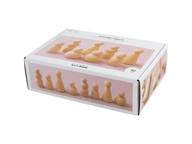 Figuurtjes Creativ Company hout doos à 90 stuks