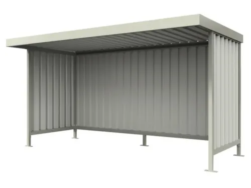 overkapping,grondveld,HxBxD 2200x4300x2200mm,wanden staal