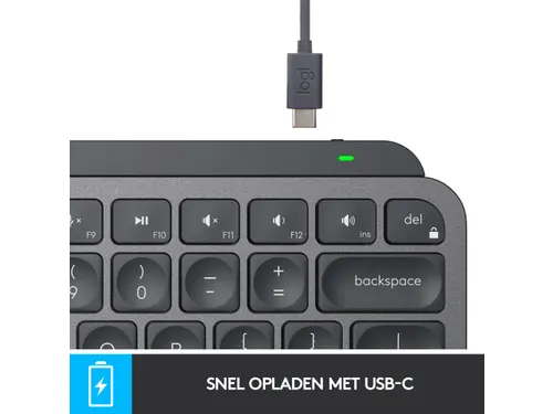 Logitech MX Keys US International Toetsenbord QWERTY Bluetooth Grijs