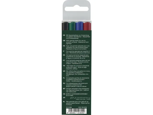 Marqueur Faber Castell Multimark permanent F étui 4 pces