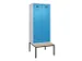 locker met bank,voor scheiding van kleding,HxBxD 2120x800x815mm,2vak