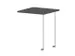 table de rallonge,haut. régl.,HxlxP 720-840x600x600mm,MS-gris foncé