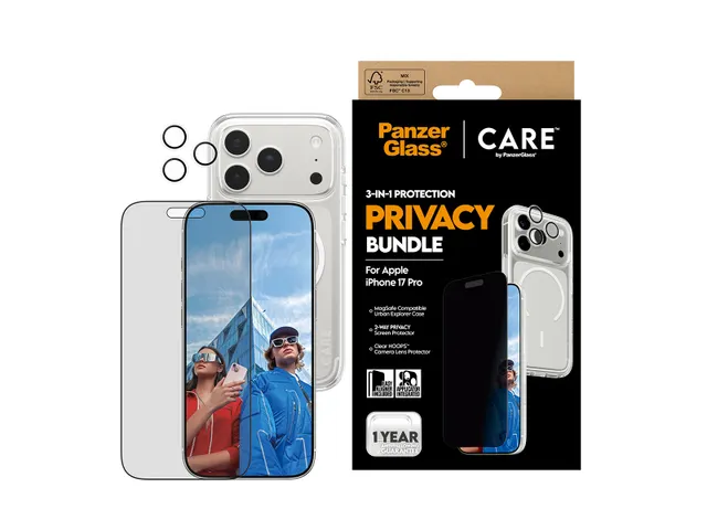 PanzerGlass | CARE by 3-in-1 Flagship Privacy Bundle iPhone 17 P
