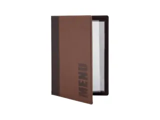 Menukaart Securit Trendy A5 2 tas bruin lederlook - 6