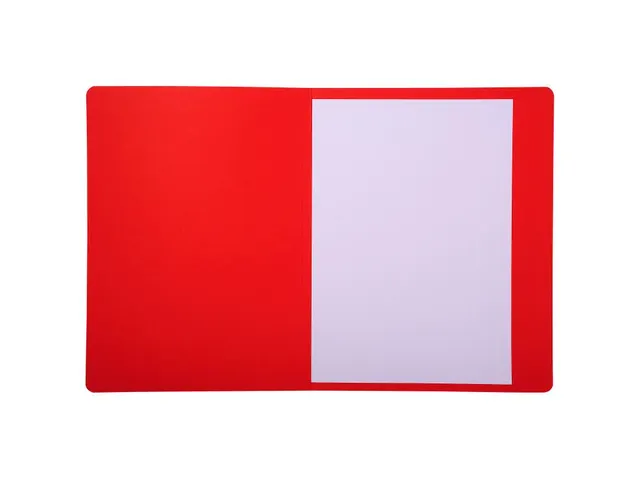 Bedrukte dossiermap met zichtrand Forever A4 280g/m2 24x31.5cm Rood