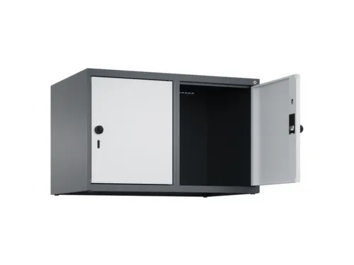 opzetkast,v. locker,2vak.,vak B 400mm,HxBxD 500x800x500mm,vleugeldeur