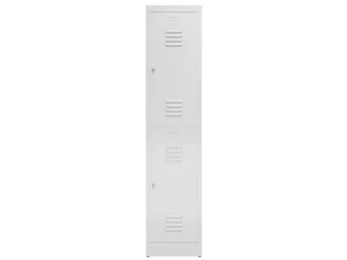 Dubbeldekse garderobekast 1800x415x500mm 1x2vak B 400mm RAL7035