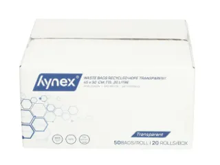 Afvalzak Hynex 45x50cm HDPE recycled T15 20L transparant rol à 50 stu - 6